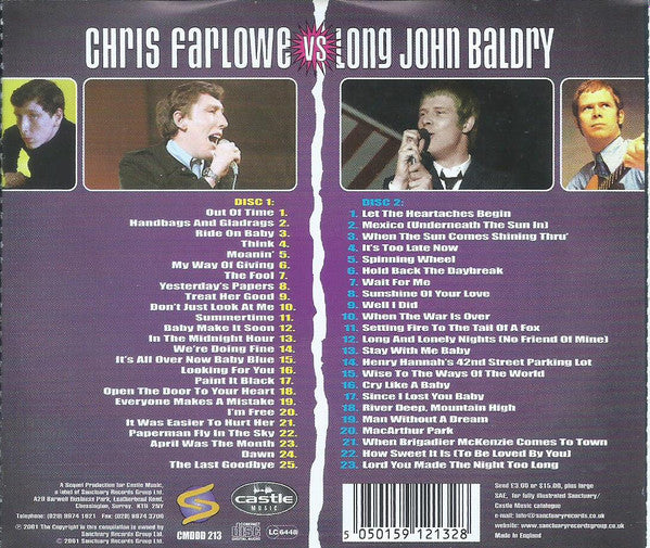 Chris Farlowe vs Long John Baldry - Battle of the Boys (2001 DCD) VG+