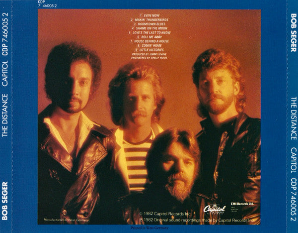 Bob Seger & the Silver Bullet Band - The Distance (Rare 1983 Non Coded CD) VG+