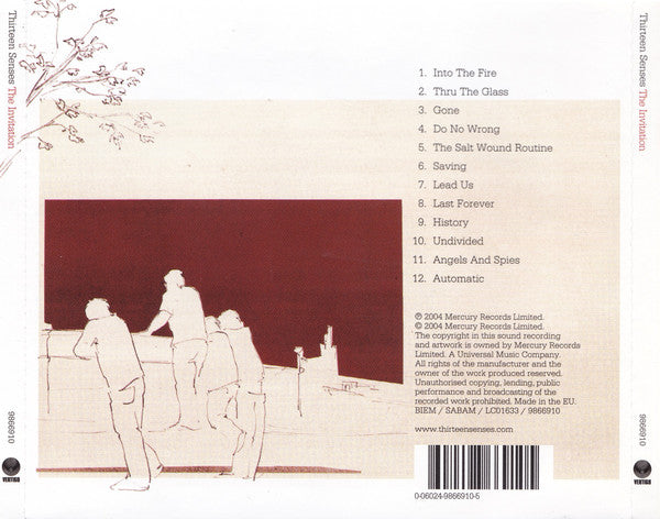 Thirteen Senses - The Invitation (2004 CD) NM