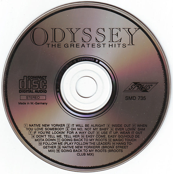 Odyssey - The Greatest Hits (1987 CD) NM