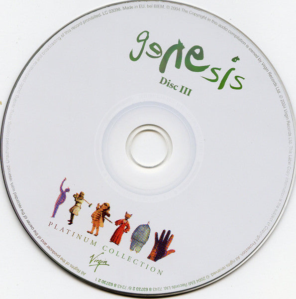 Genesis - Platinum Collection (Fat Box Triple CD Set) VG+