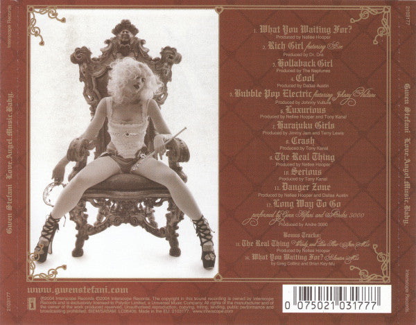 Gwen Stefani - Love.Angel.Music.Baby (2004 CD) NM