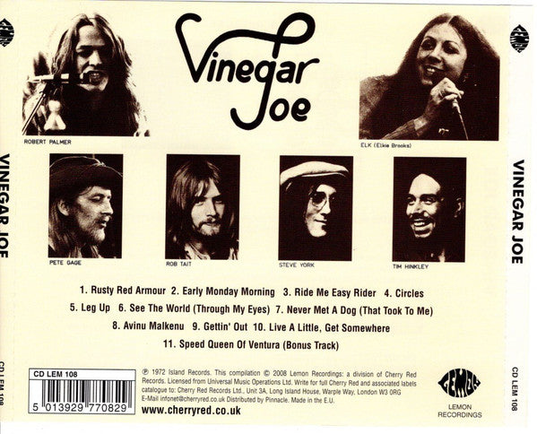 Vinegar Joe - Vinegar Joe (2008 Remastered CD) Mint