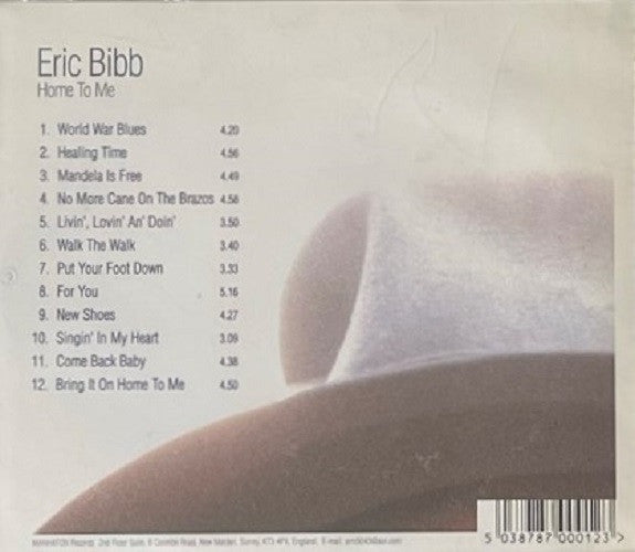 Eric Bibb - Home to me (1999 Blues CD) Mint