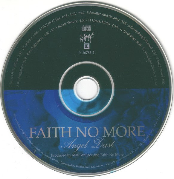 Faith No More - Angel Dust (1992 CD) VG+