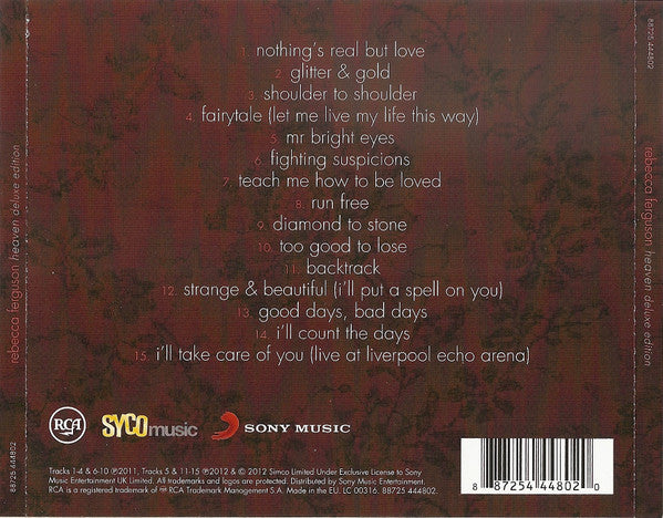 Rebecca Ferguson - Heaven (2012 Deluxe Edition CD) NM