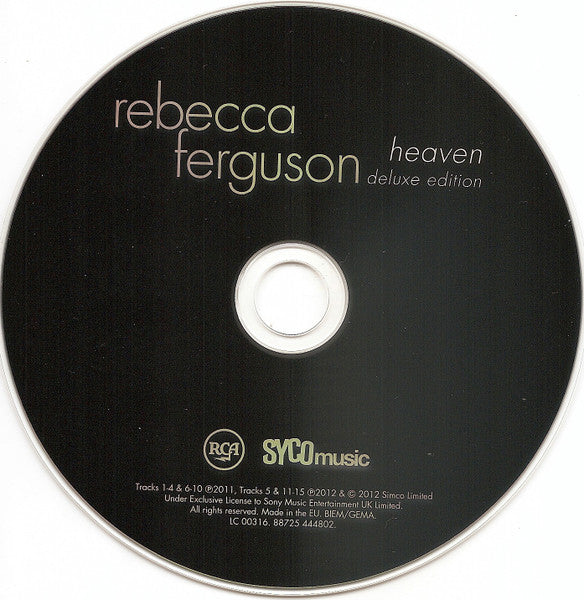 Rebecca Ferguson - Heaven (2012 Deluxe Edition CD) NM