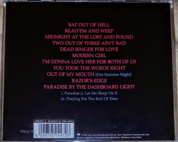 Meat Loaf - Hits Out of Hell (Best of CD) NM