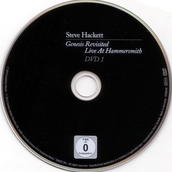 Steve Hackett ~ Genesis revisited: Live at Hammersmith (3xCD/2DVD) 5.1 NO BOX!