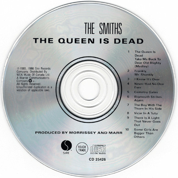 Smiths - The Queen is Dead (Rare Canada CD) NM
