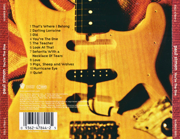 Paul Simon - You're the One (2000 HDCD) NM