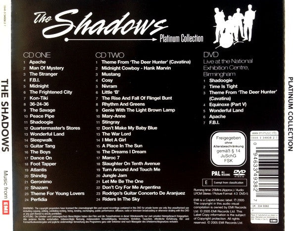 Shadows - Platinum Collection (2005 DCD+DVD) Mint