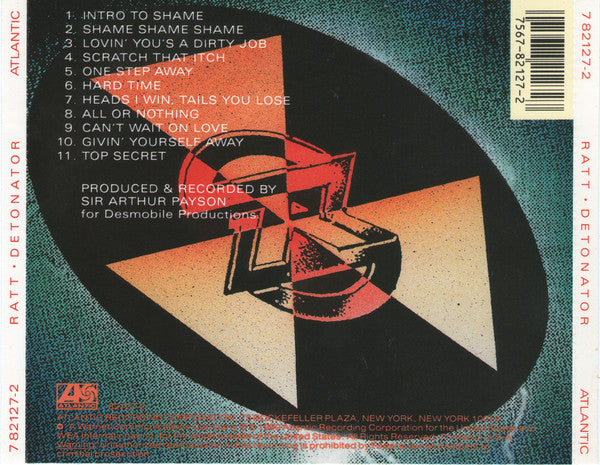 Ratt - Detonator (1990 US CD) Mint