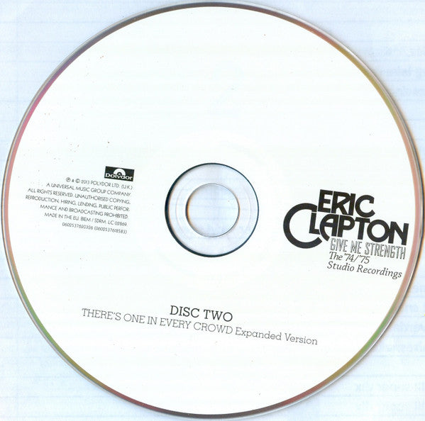 Eric Clapton - Give Me Strength~The 74/75 Studio Recordings (2013 DCD) NM