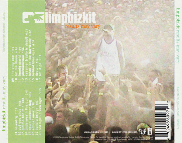 Limpbizkit - Results May vary (2003 CD) NM