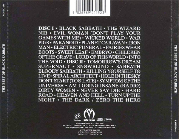 Black Sabbath - The Best of (2000 DCD) NM