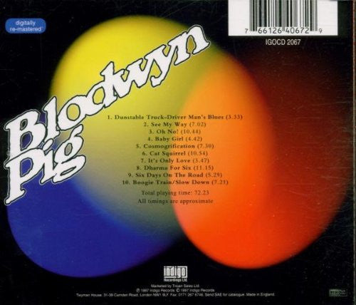 Blodwyn Pig - Live at The Lafayette (1997 Indigo CD) Mint