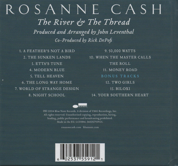 Rosanne Cash - The River & the Thread (2014 Deluxe Edition CD) VG+