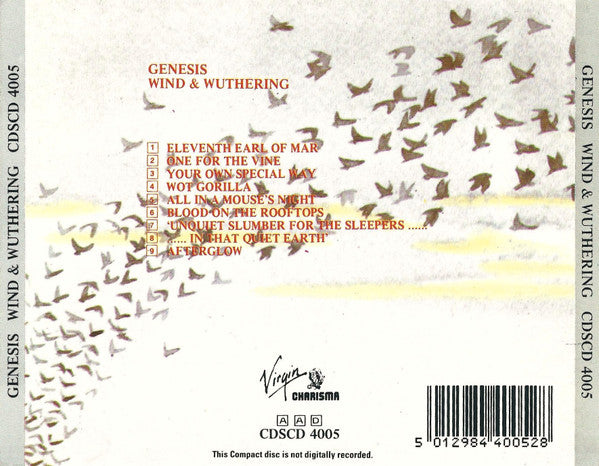 Genesis - Wind & Wuthering (1987 UK CD) VG+