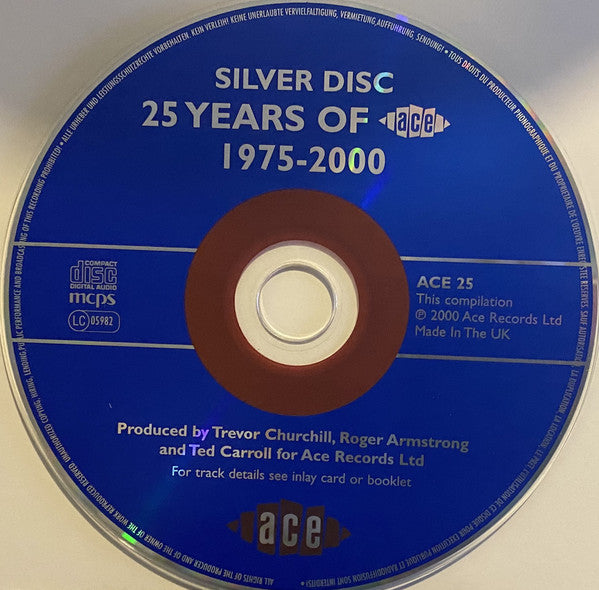 Various - Silver Disc~25 Years of Ace (2000 CD) NM