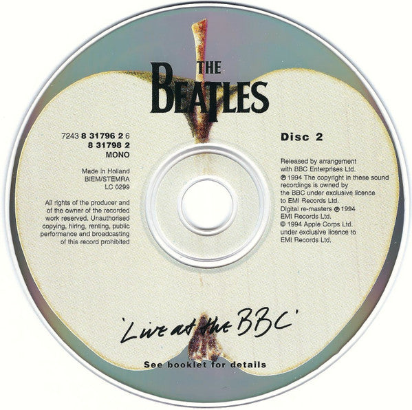 Beatles - Live at the BBC (1994 'Fatboy' DCD) Mint