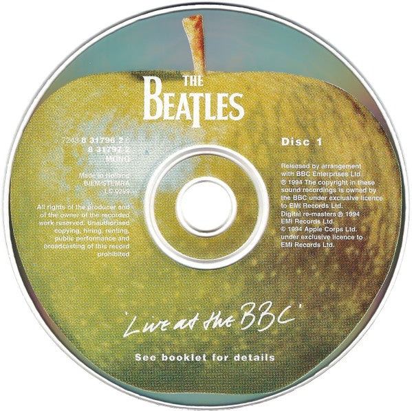 Beatles - Live at the BBC (1994 'Fatboy' DCD) Mint