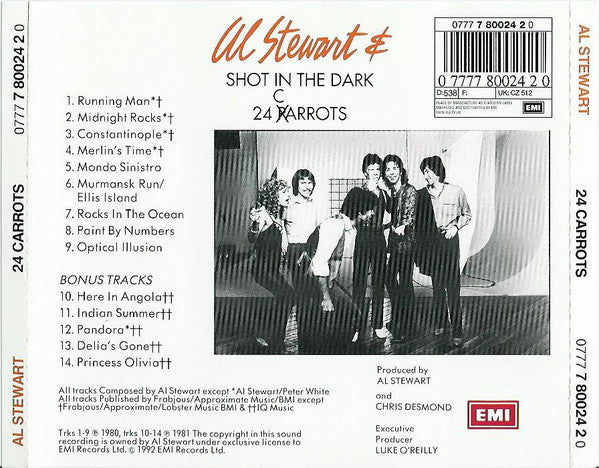 Al Stewart - 24 Carrots (1992 UK CD Expanded) VG+