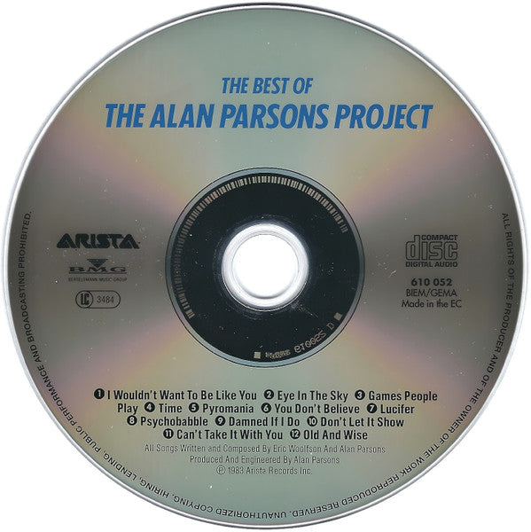 Alan Parsons Project - Best Of (1987 CD) Mint