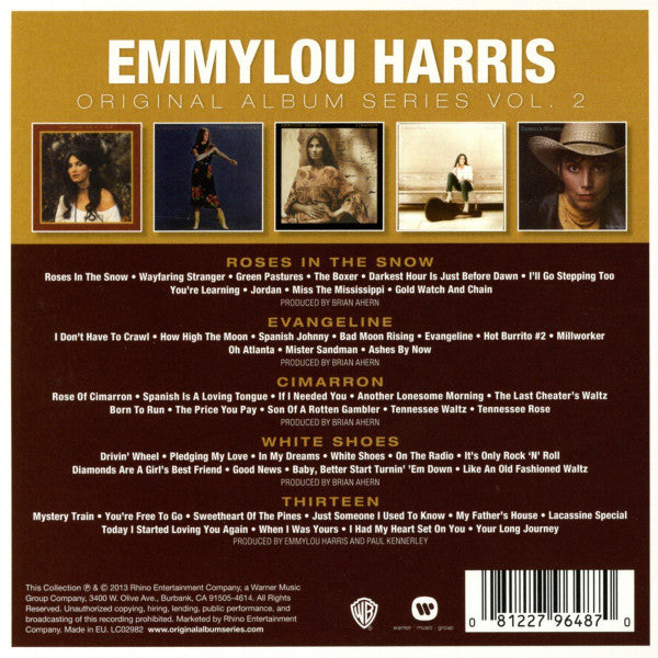 Emmylou Harris - Original Album Series Vol.2 (5 CD Box Set) NM