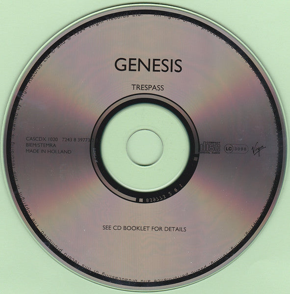 Genesis - Trespass (1994 CD) NM