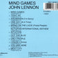 John Lennon - Mind Games (1987 UK Swindon CD) NM