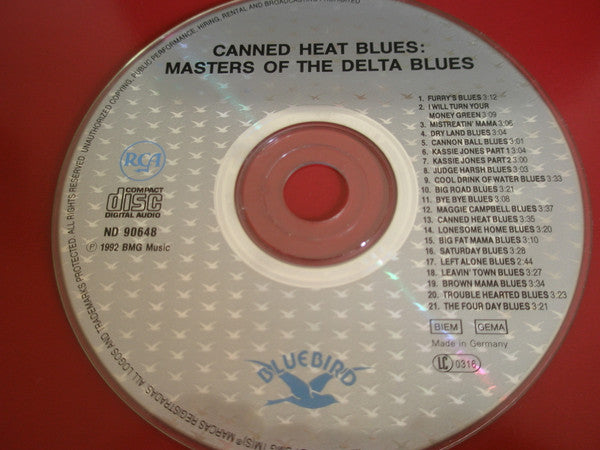 Various - Canned Heat Blues ~ Masters of the Delta Blues (CD) VG+