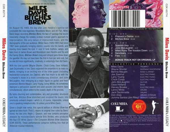 Miles Davis - Bitches Brew (1999 DCD) VG+