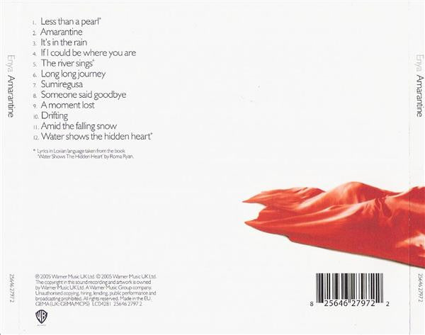 Enya - Amarantine (2005 CD) NM