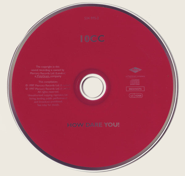 10cc - How Dare You! (1997 Remastered CD + Bonus) NM