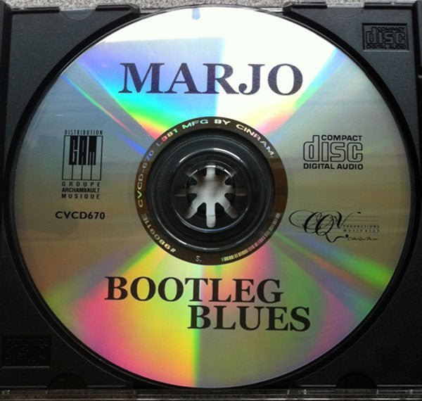 Marjo - Bootleg Blues (Rare 1998 Canadian Blues CD) VG