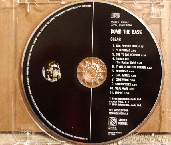 Bomb the Bass - Clear (1995 CD) NM