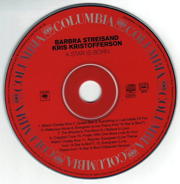 Barbra Streisand & Kris Kristofferson - A Star is Born (2002 Remaster CD) Mint