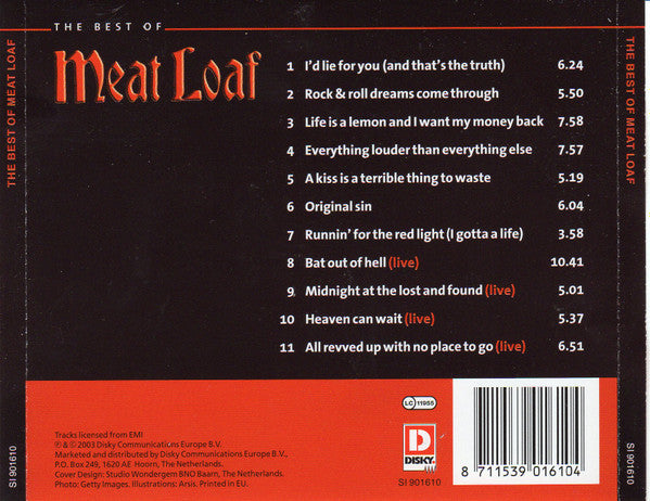 Meat Loaf - The Best of (2004 CD) Mint