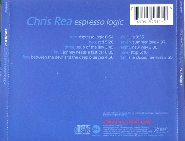Chris Rea - Expresso Logic (1993 CD) VG+