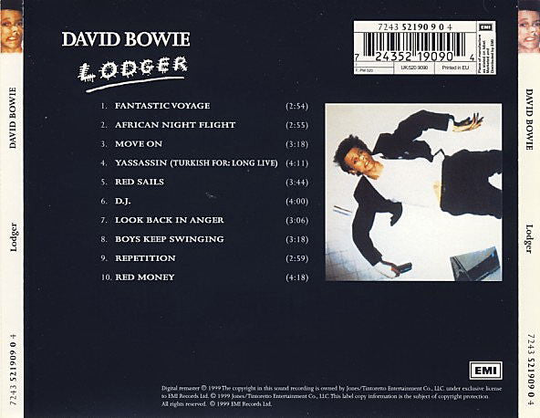 David Bowie - Lodger (1999 Remastered CD) NM