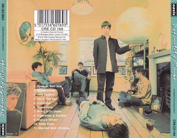 Oasis - Definitely Maybe (1994 CD) VG+