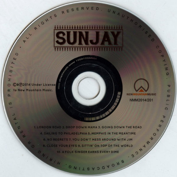 Sunjay - self Titled (2014 CD) NM