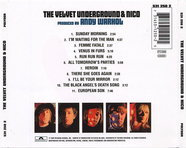 Velvet Underground & Nico - Self Titled [Andy Warhol] (1996 CD) NM