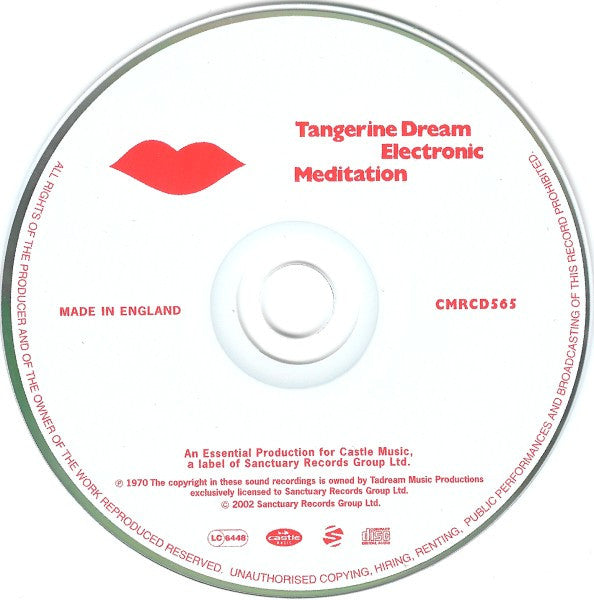 Tangerine Dream - Electronic Meditation (2002 CD) Mint