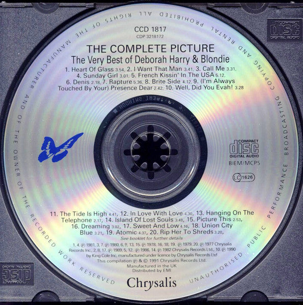 Blondie / Deborah Harry - The Complete Picture (1991 CD) VG+