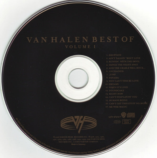 Van Halen - Best of Volume 1 (1996 CD) NM