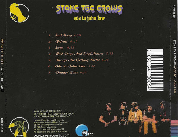 Stone the Crows - Ode to John Law (Rare 2005 CD) NM
