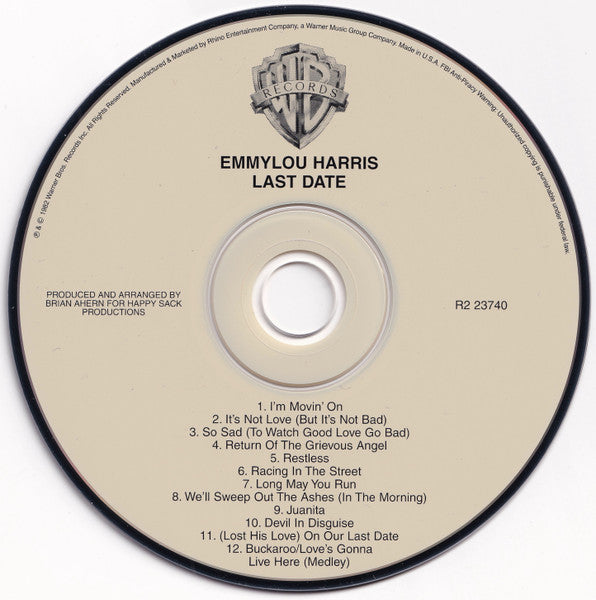 Emmylou Harris - Last Date (Rare 2008 US Live CD) Mint