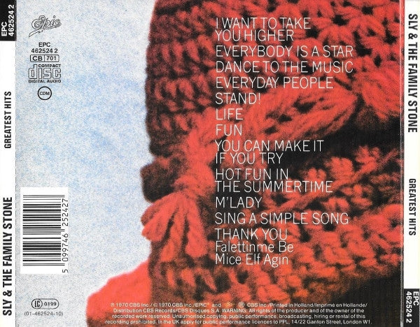 Sly & the Family Stone - Greatest Hits (UK CD) VG+